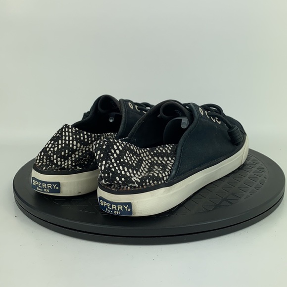Sperry Top-Sider Seacoast Isle Black Canvas Comfort Shoes Women's Size 9 - Picture 5 of 11
